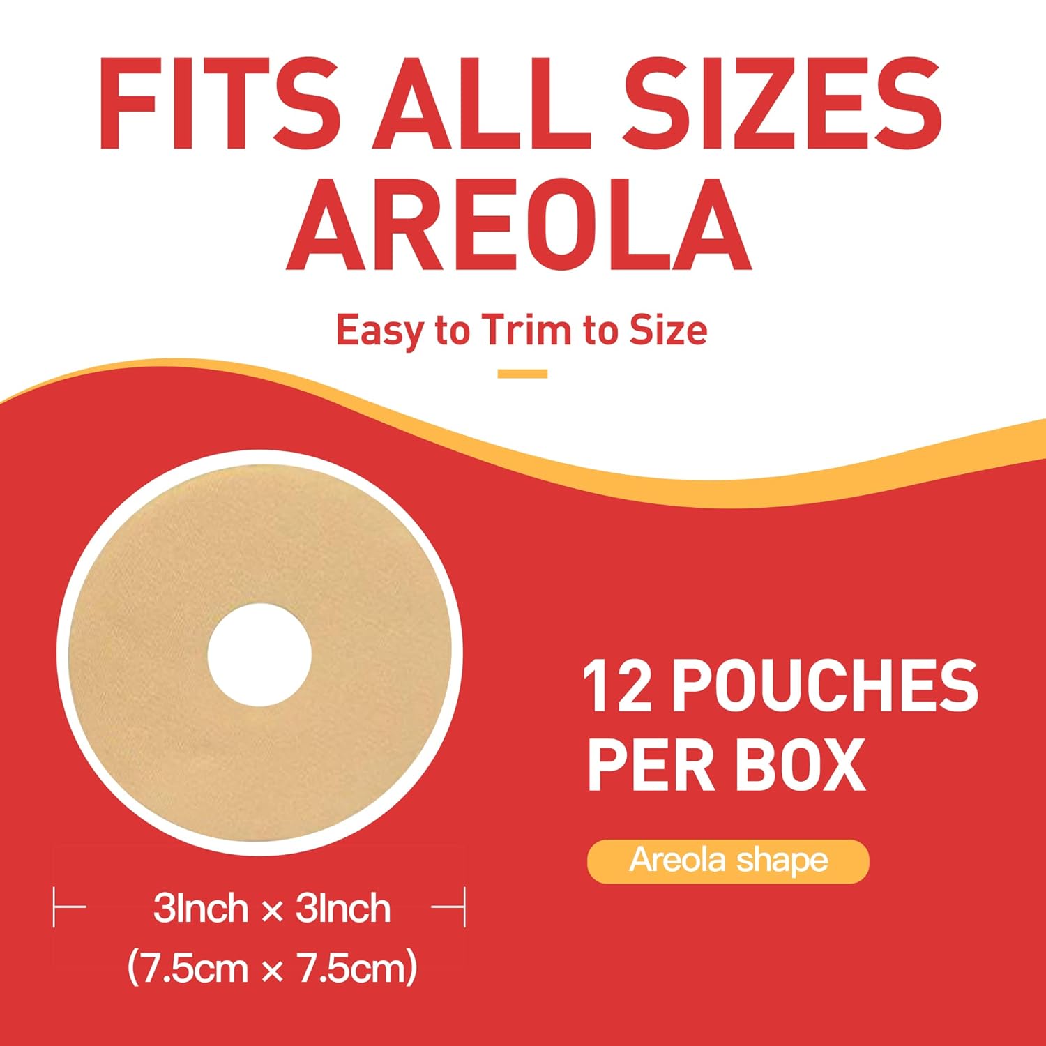 Silicone Scar Sheets for Breast 12 Pack - Medical Scar Removal Sheets - Silicone Sheet Breast Post Surgery Supplies for Scars Treatment - Areola Gel Circles (3 IN) - Image 3