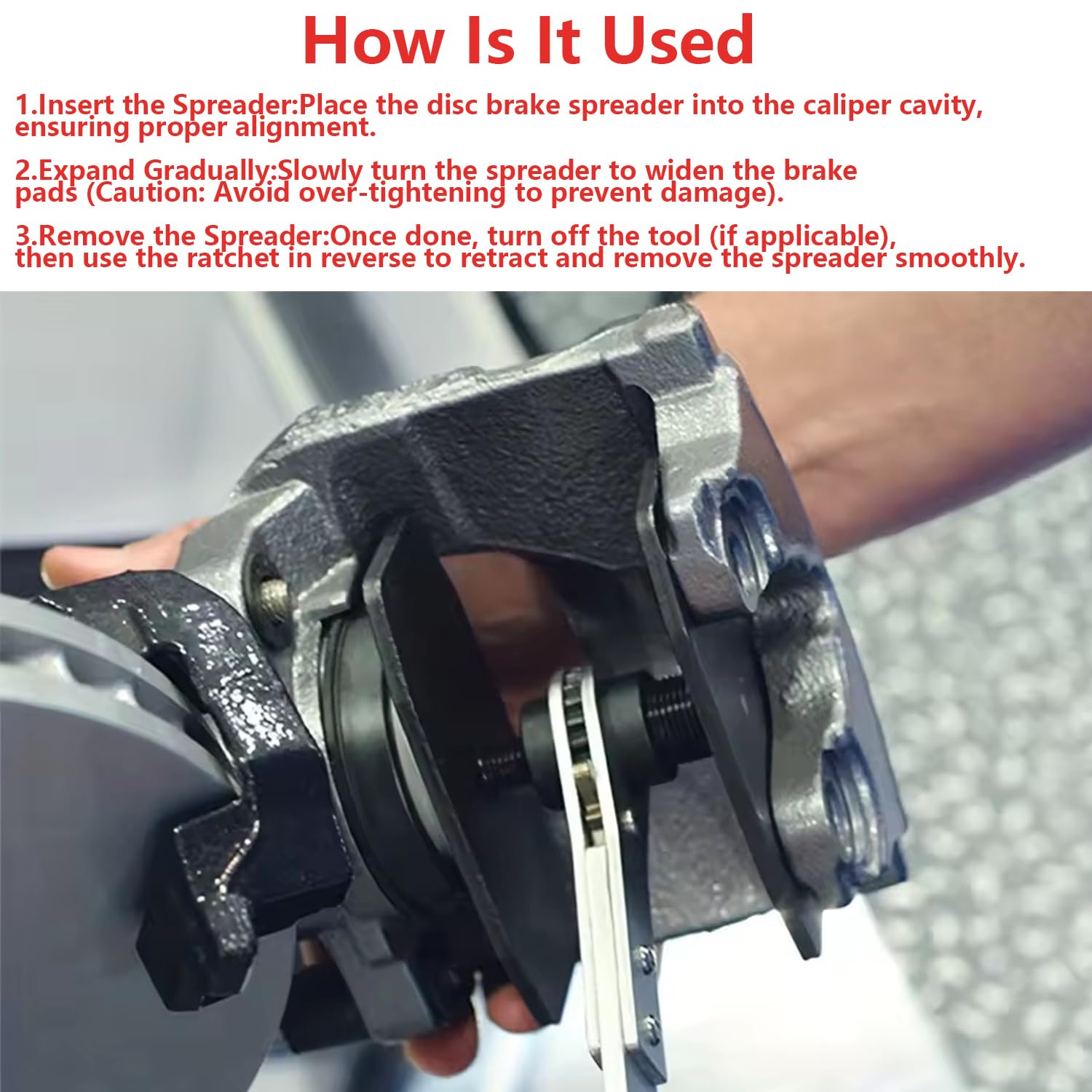 Brake Tools,Brake Caliper Tool,4 in 1 Caliper Piston Compressor
