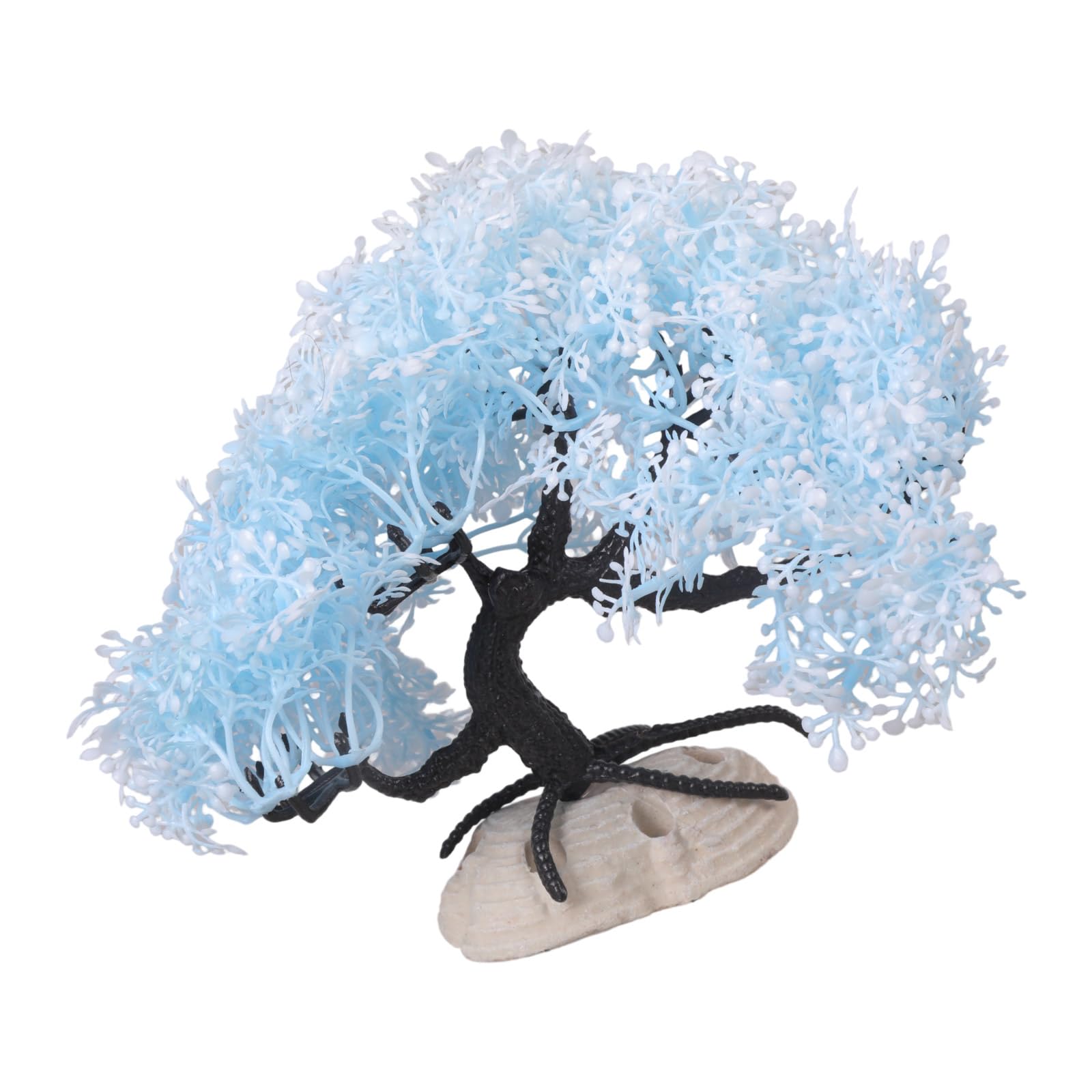JTQYFI 3 Snowflake Design Pine Tree Aquascaping Decor, Safe Underwater Plant for Beginner & Aquarium Landscapes Aquarium Landscape Decoration