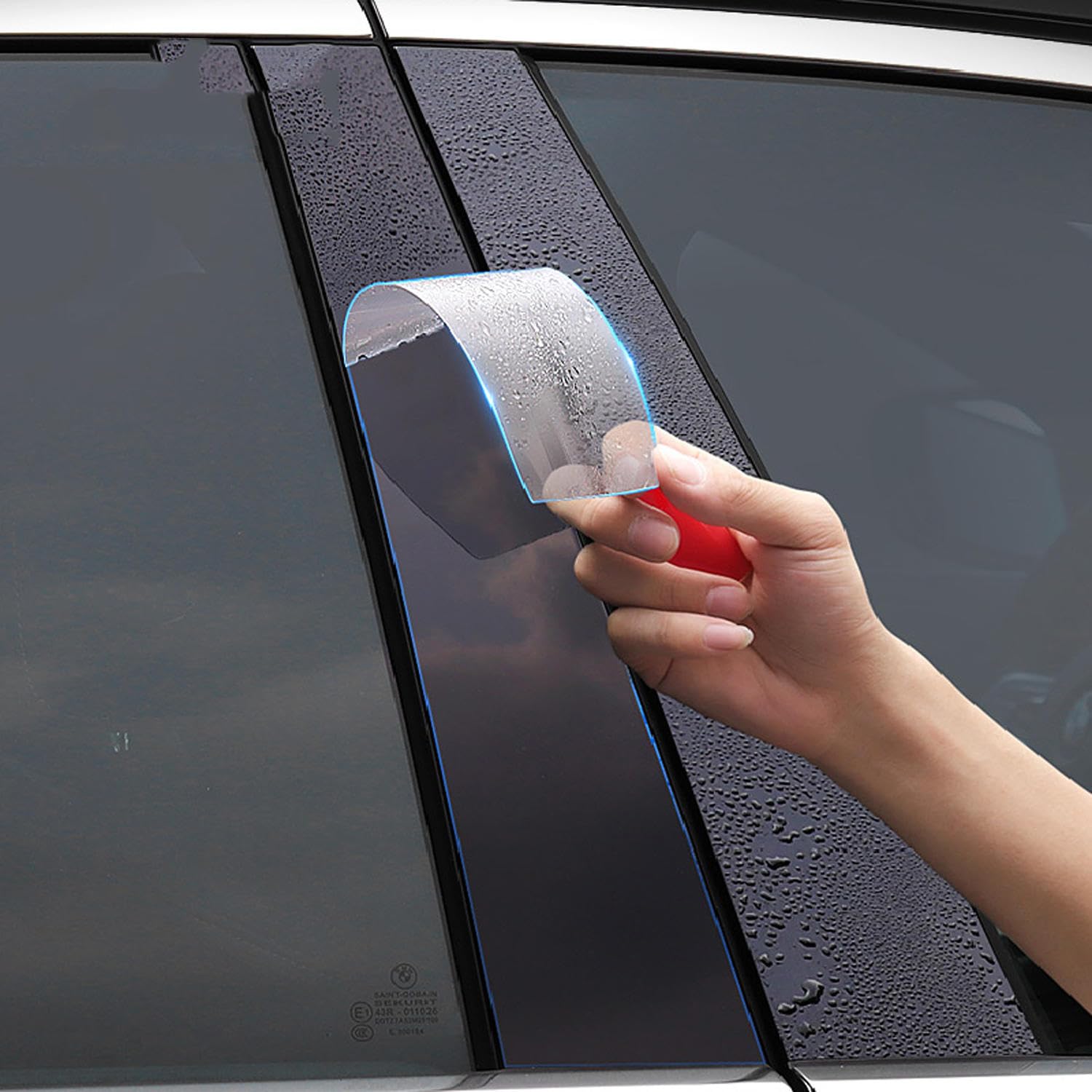 SYUFRE Zewnętrzna folia ochronna samochodu PPF Paint Anti-scratch of window pillar strip TPU transparent film, For Cadillac ESCALADE 2021-2023
