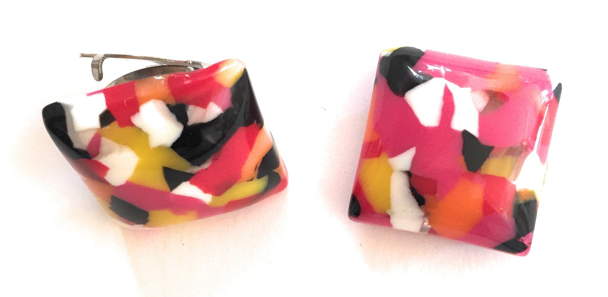 Button Covers Cufflink Multi Color Resin ââ‚¬¢Button Clips -1 Pair - Alternative to Cufflinks For Regular Shirts-image-15