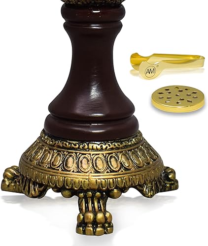 Miniatura 5 de Quemador de incienso AM resina de incienso Globo de lujo carbón Bakhoor Quemadores para oficina y decoración del hogar