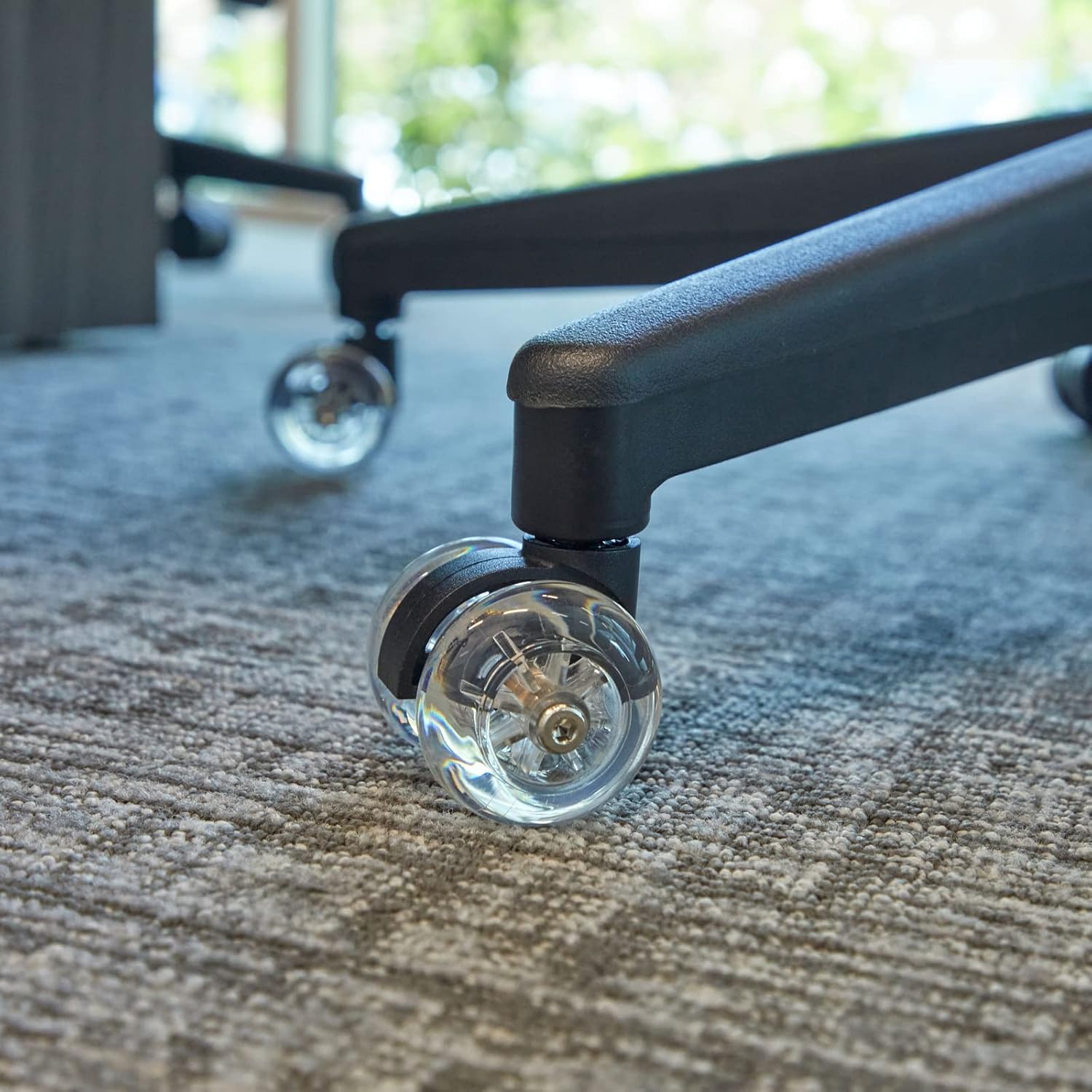 Set of 5 Office Chair Wheels 2", Plastic Caster Wheel Replacement for Desk Floor Carpet : Office Products