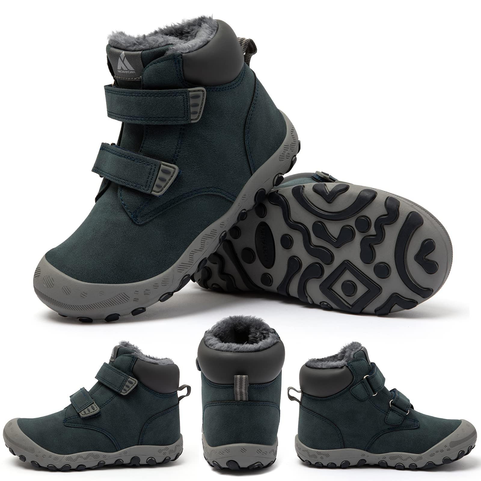 Mishansha Botas de Invierno Niños Calientes Antideslizante Niña Botines de Nieve Gr.24-38 EU