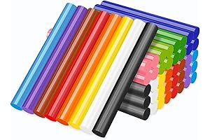 Manarity 0.43"x 4" Full Size Colored 48Pcs Hot Glue Sticks for Crafts and DIY Projects