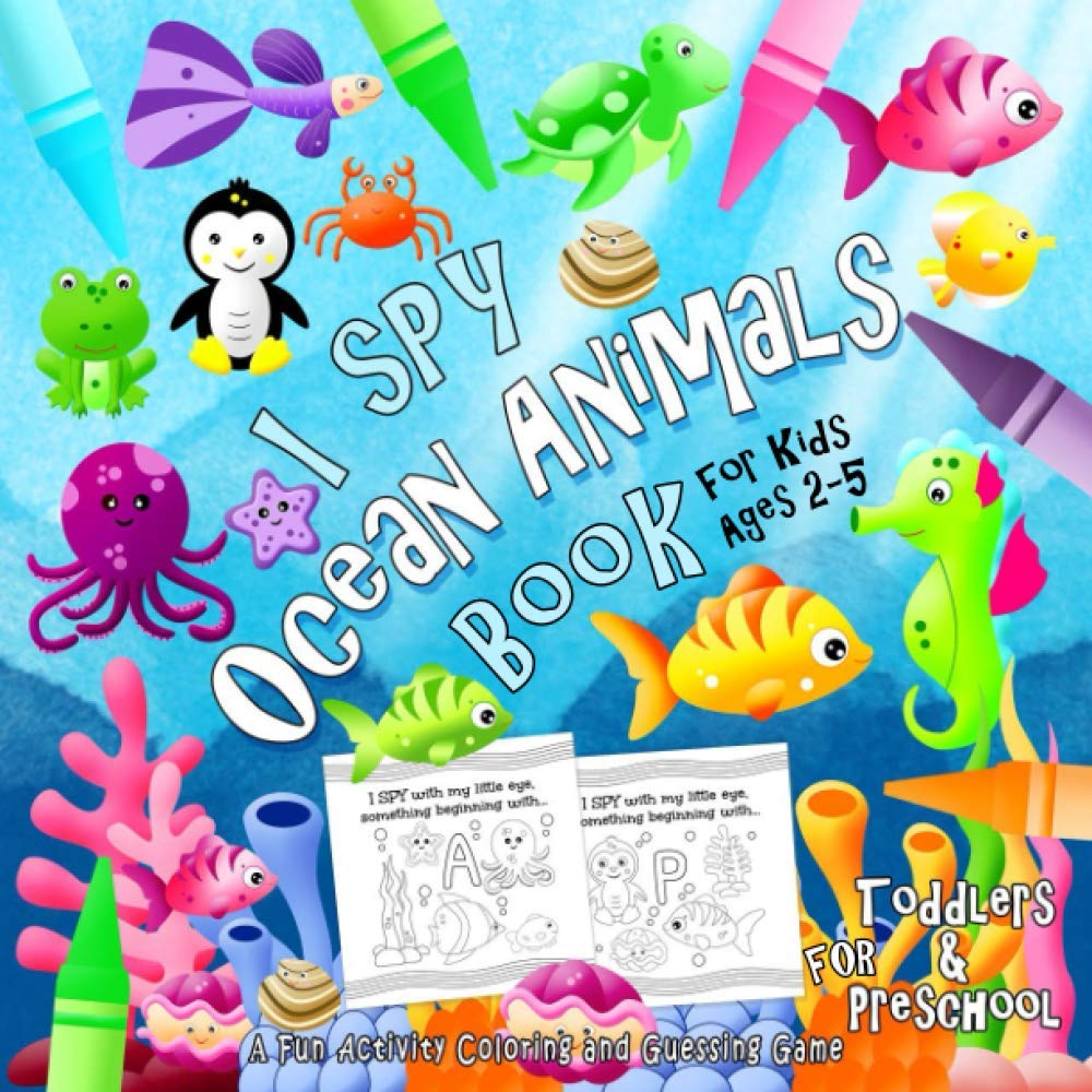Buy I Ocean Animals: Book for Kids Ages 2-5 | A Fun Guessing Game Book