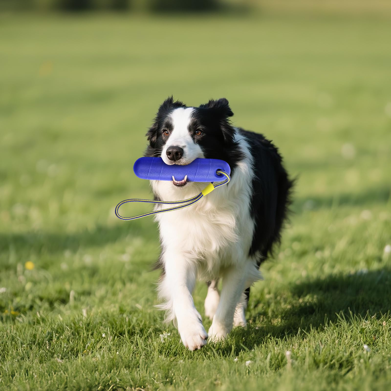 Jouet Interactif Chien, Jouet de Rappel avec Corde en Nylon, Ballon Flottant Increvable pour Piscine et Extérieur, Jouet Interactif pour l'Entraînement des Chiens de Taille Moyenne et Grande