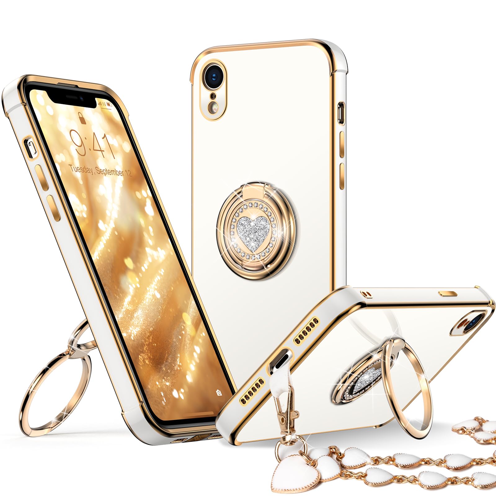 Amazon.com: XYZ for iPhone XR Case with Stand, XR Phone Case with