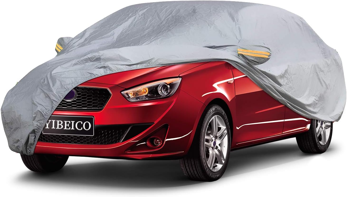 Car Cover Sedan Cover, Waterproof/Windproof/Snowproof/Dustproof/Scratch Resistant Outdoor UV Protection Full Auto Covers for Sedan