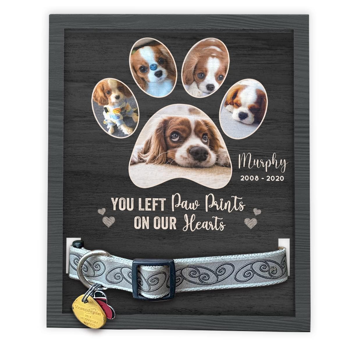 Glad Gua Dog Memorial Gifts For Loss Of Dog, Dog Memorial Picture Frame - Personalized Pet Loss Sign (11x9in) Pet Memorial Gifts, Pet Loss Gifts, Dog Remembrance Gift - Bereavement Gifts