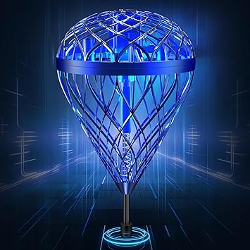 LEMATRIX 2025 Flying Bouncing Ball Toy - Interactive Outdoor Hand-Controlled Bounce Toy with 3D Flip, Outside Toys for Kids Ages 6-12+, Birthday Gifts for Teens Boys Girls(Blue)