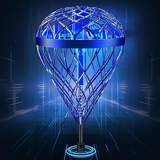 LEMATRIX 2025 Flying Bouncing Ball Toy - Interactive Outdoor Hand-Controlled Bounce Toy with 3D Flip, Outside Toys for Kids Ages 6-12+, Birthday Gifts for Teens Boys Girls(Blue)