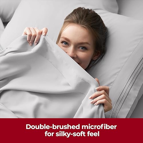 Miniatura 7 de Mellanni - Juego de sábanas extra profundas de tamaño completo - 4 piezas, colección icónica de ropa de cama - Sábanas de hotel de lujo, ultra