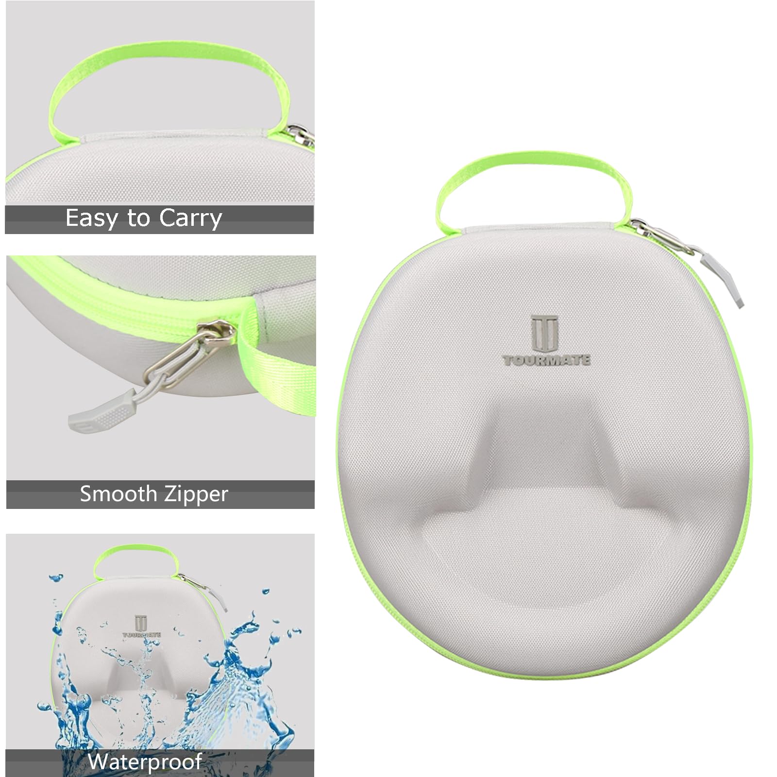 Tourmate Custodia rigida da viaggio per cuffie On-Ear Leapfrog Leappods Max, custodia protettiva per il trasporto