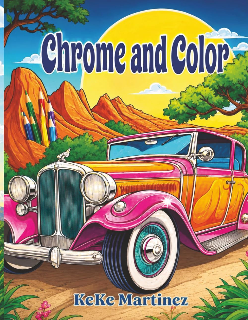 Chrome and Color: 8.5x11| 50 pages of illustrations | Pages are single-sided | Blank pages are intentionally included to prevent bleed-through