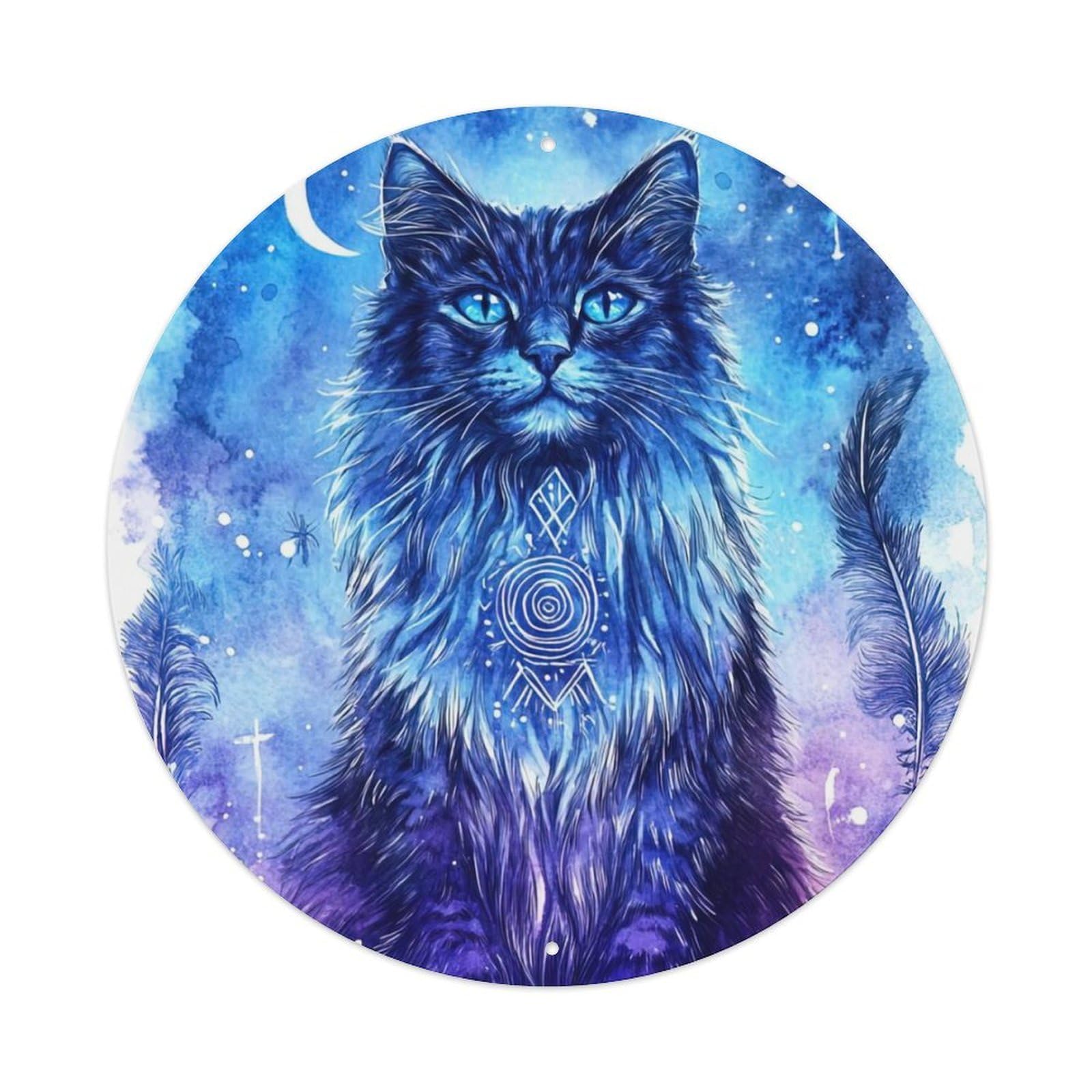 Animal Magical Kitten Artwork Metal Tin Sign