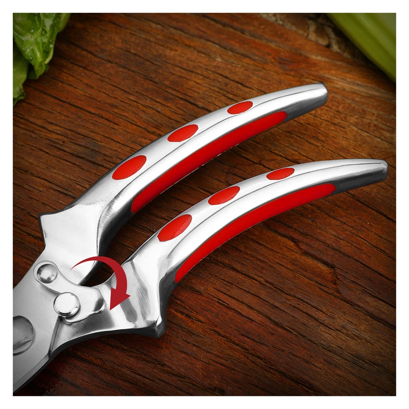 Forbici, Robuste forbici da cucina for ossa, manico ergonomico in alluminio