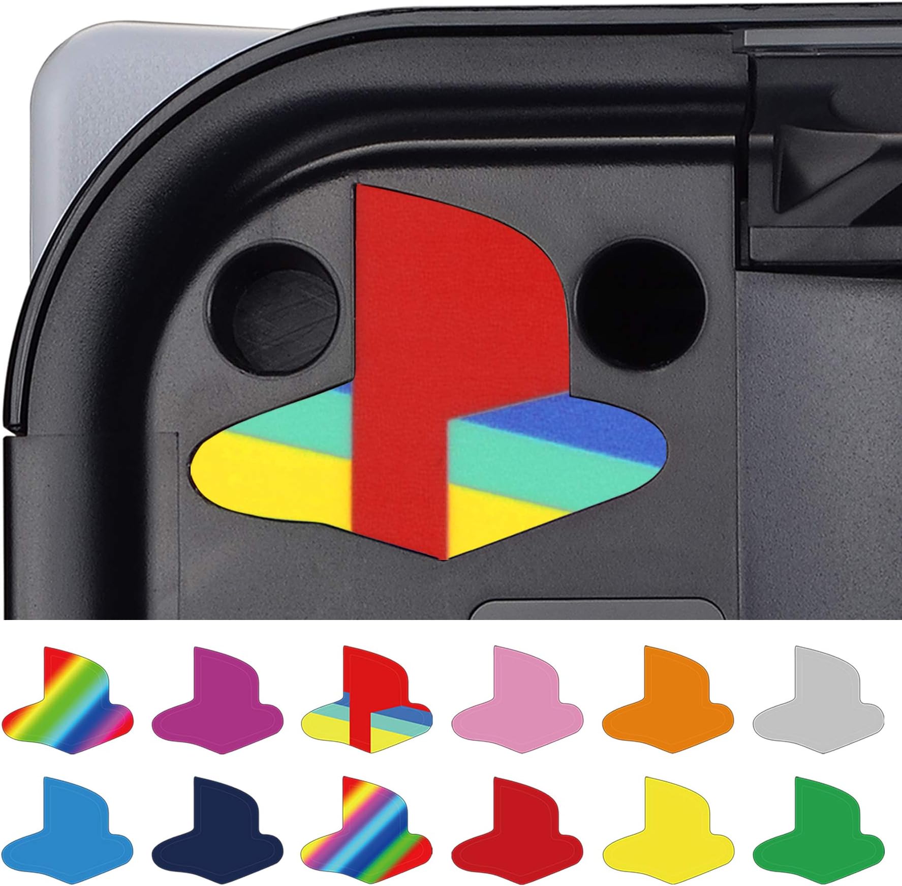 Custom Vinyl Decal Skins for ps5 Console, Logo Underlay Sticker for ps5 9 Colors & 3 Classic Retro Styles