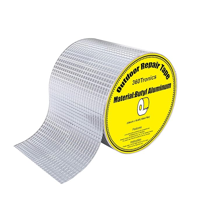 Buy Waterproof Patch Duct Tape Outdoor, 3.9 in x 16 Ft Butyl Rubber