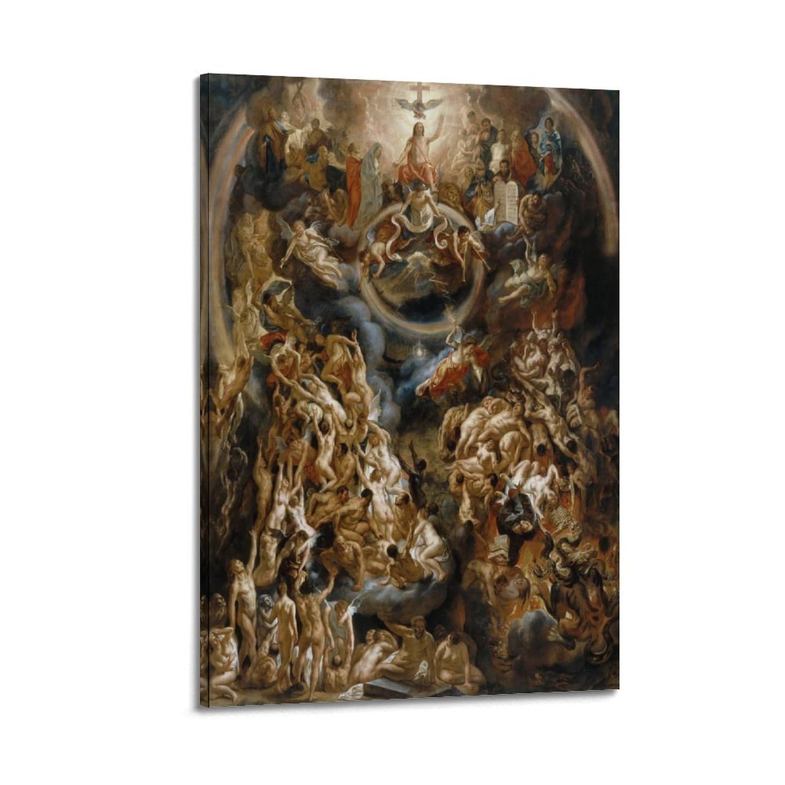 Jacob Jordaens - The Last Judgement Poster Home Decor Wall Art Hanging Picture Print Bedroom Decorative Paintings Room Aesthetic 24x36inch(60x90cm)