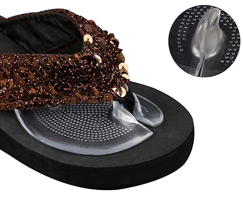 Miniatura 2 de 3 pares de almohadillas de gel de silicona autoadhesivas para el antepié, almohadillas de agarre antideslizantes para alivio del dolor, plantillas