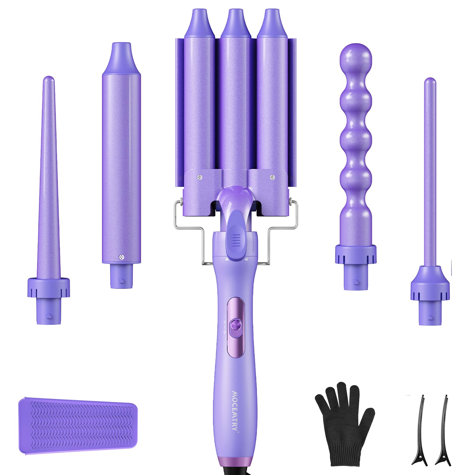 MOCEMTRY 5-in-1 Curling Wand Set