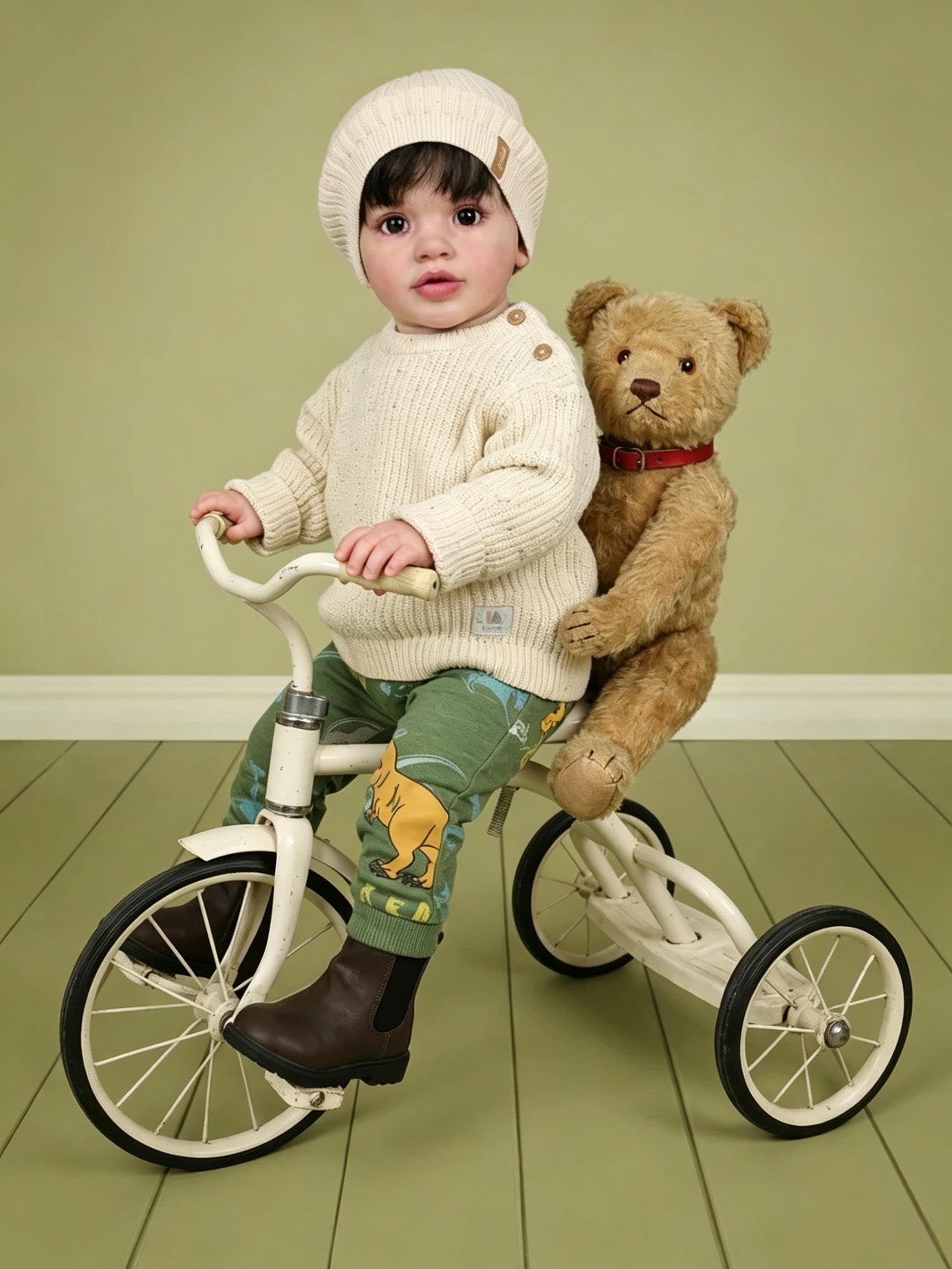 RXDOLL Realistyczne lalki Reborn dla małych dzieci, chłopiec, Pippa, 66 cm, duży rozmiar, miękka winylowa tkanina, obciążona lalka, która wygląda jak prawdziwy maluch lalka dla dzieci od 3+