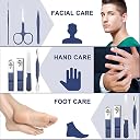 Seenoz Professional 14-In-1 Nail Clipper Tool Set, Manicure Kit with Travel Case, Nail Care Tools for Men & Women, Fingernail & Toenail Clippers, Nail Art Set for Home & Travel (Pack of 1, Blue) gallery image