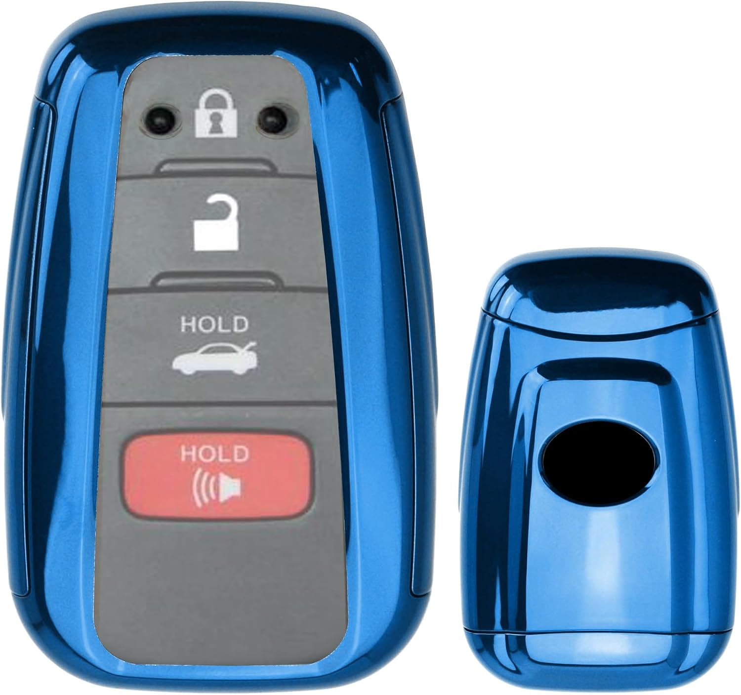 iJDMTOY Key Fob Protective Case for Toyota Camry/Prius Prime/Mirai/RAV4/CHR