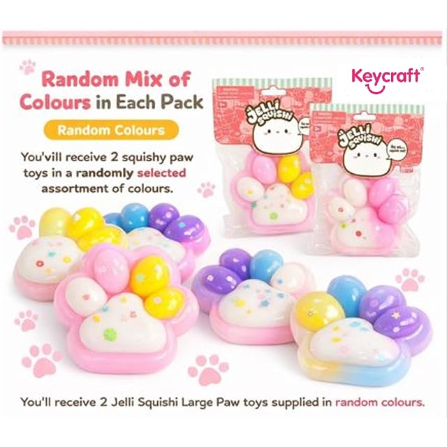 Foto 3 de 4 de Elli Squishi Pack de 2 Squishies Pata Gigante - Juguete Sensorial Antiestrés para Niños