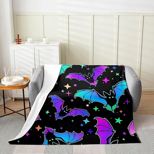 Miniatura 9 de Erosebridal Manta de sol y luna de 40 x 50 pulgadas para todas las estaciones, manta de árbol de la vida, manta de forro polar gótico de polilla de