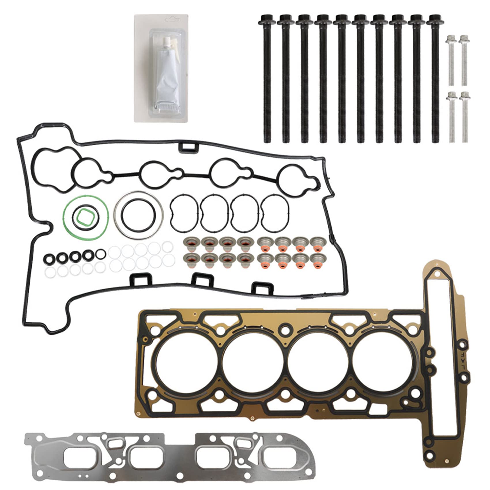 Photo 1 of labwork Head Gasket Bolts Set HS26517PT Replacement for 2010-2017 Chevy Equinox Impala Buick Lacrosse Regal GMC 2.4L