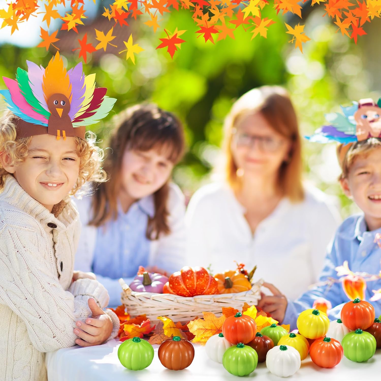 50 Pcs Thanksgiving Stress Balls Thanksgiving Party Favors Pumpkin Stress Balls Goodie Bag Stuffers Mini Foam Squeeze Ball Friendgiving Fall Party Favors with Storage Bag