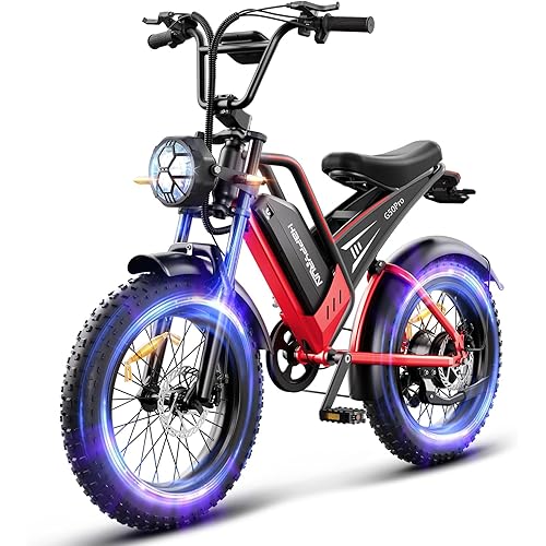 2000W Electric Bike for Adults, 48V 25Ah Removable Battery, Up to 35MPH and 75+ Miles Range, 7-Speed Transmission, 20" Fat Tires Ebike, 3-Pedal-Assist Levels (G50Pro)