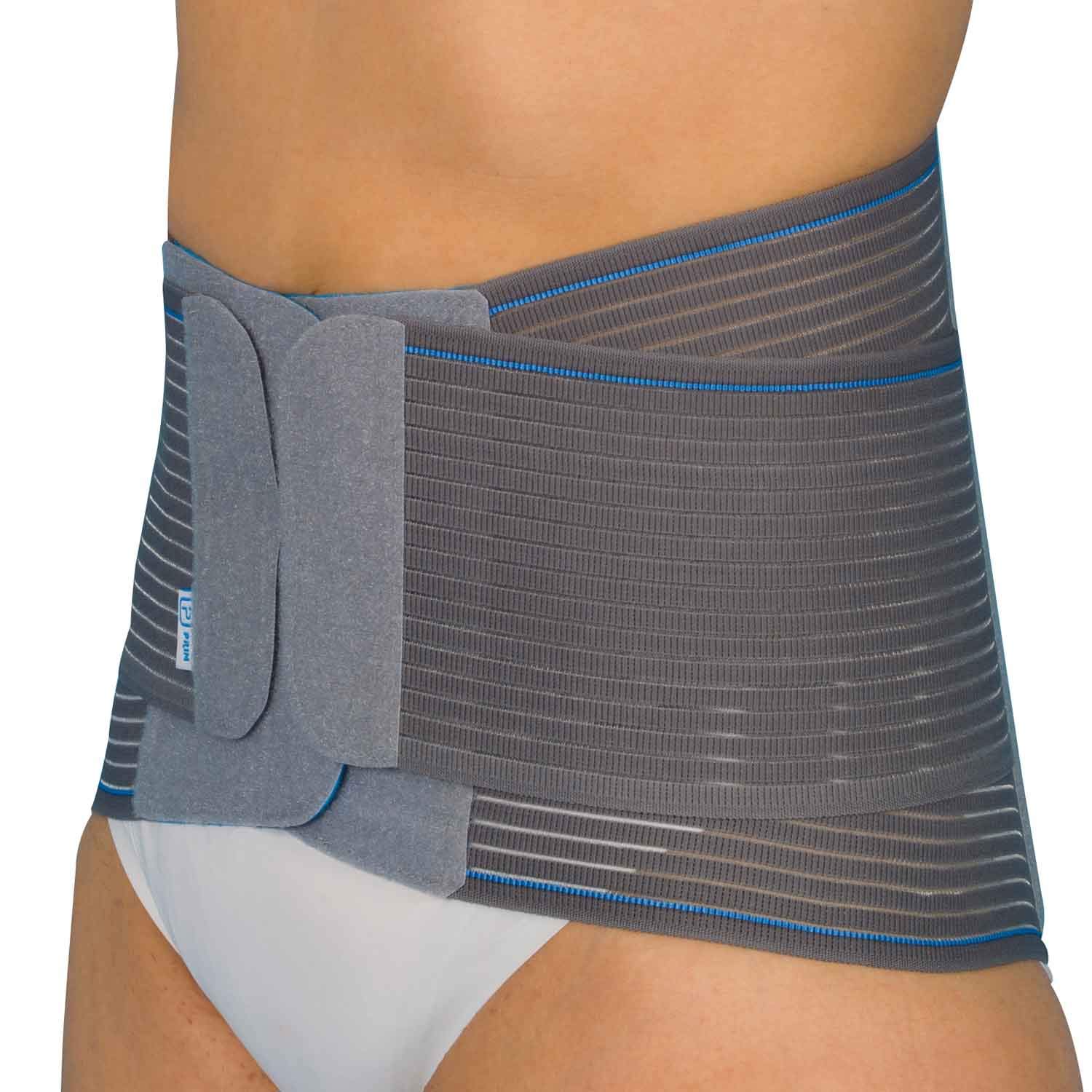 PRIM S.A. ACTION CEINTURE LOMBAIRE SEMI RIGIDE AVEC TENSEUR GRIS