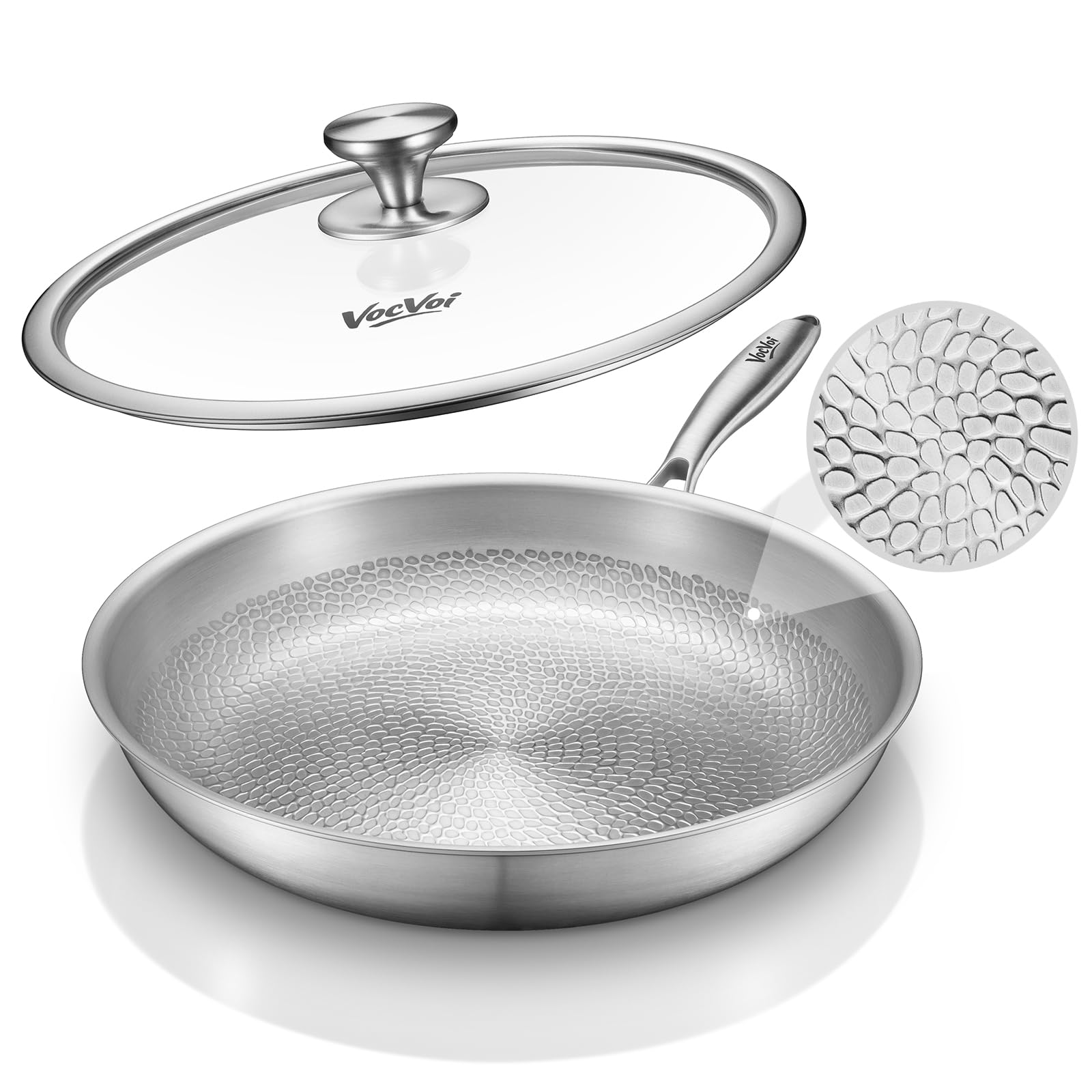 Photo 1 of VocVoi 12" Titanium Nonstick Frying Pan with Lid