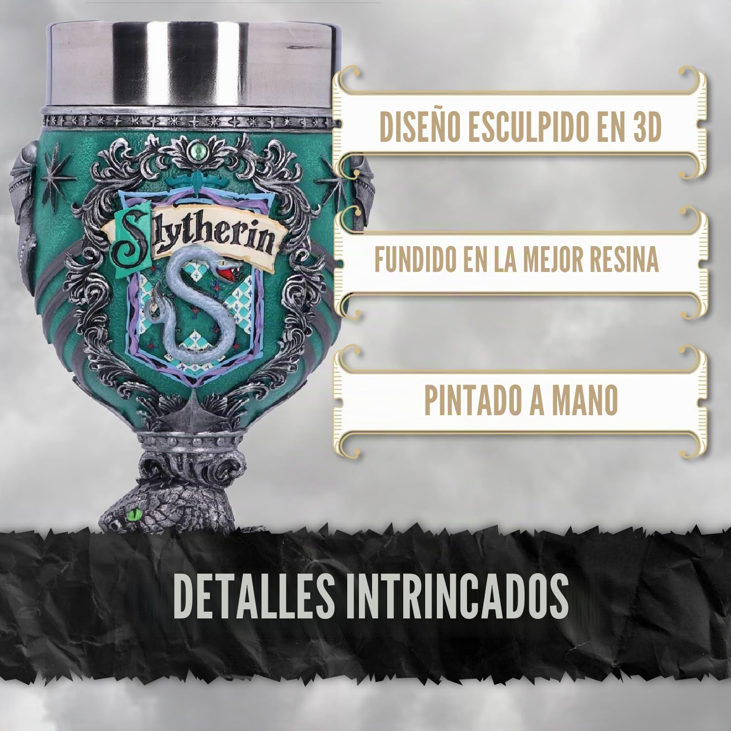 Harry Potter Slytherin Goblet Unisex Cáliz Standard Poliresina