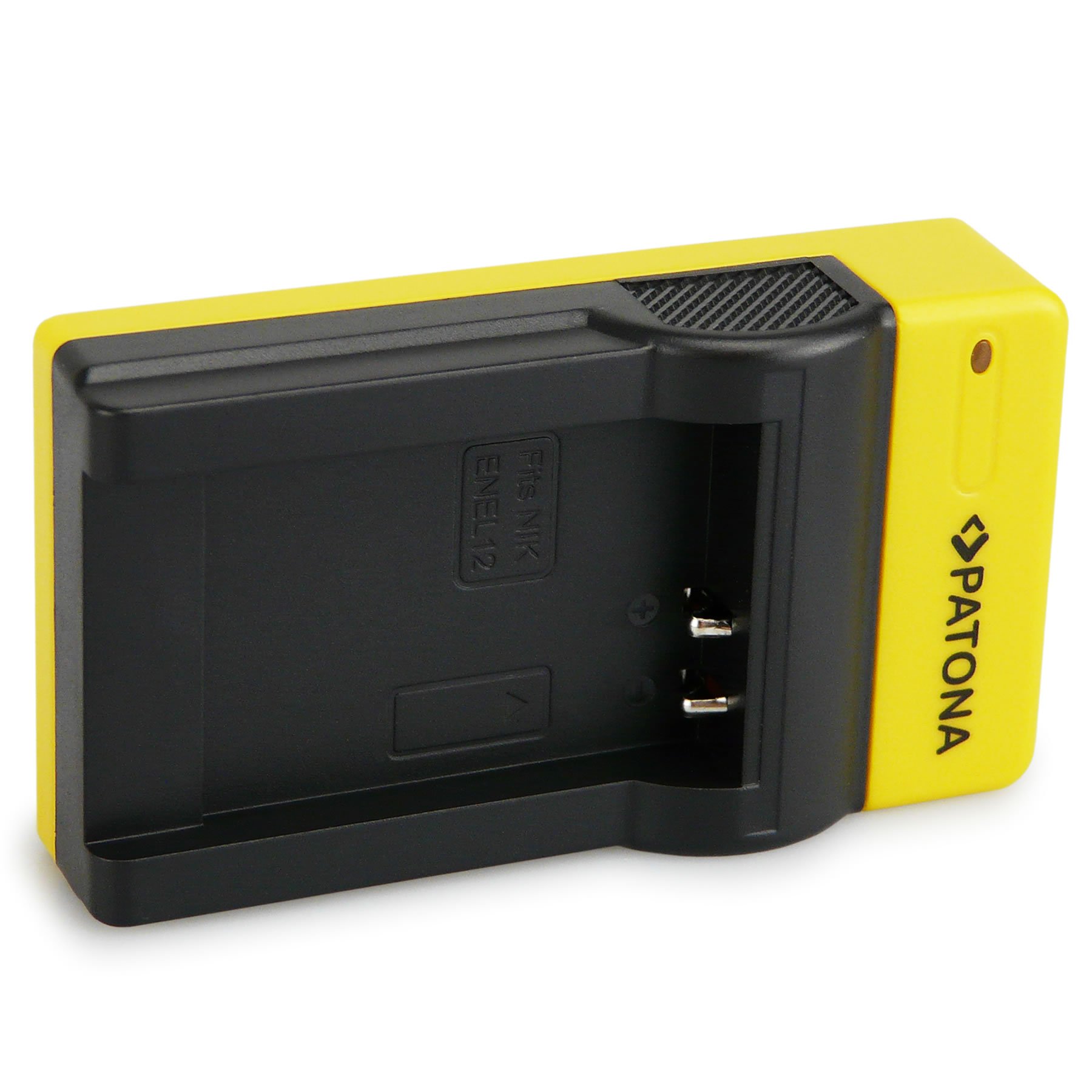 PATONA Caricabatterie Slim USB-C per batteria Nikon EN-EL12 – per CoolPix A1000 A900 AW100 AW130 P300 P310 P340 S8000 S8200 S9100 S9400–S9900 S1200pj – ricarica ovunque, anche da powerbank