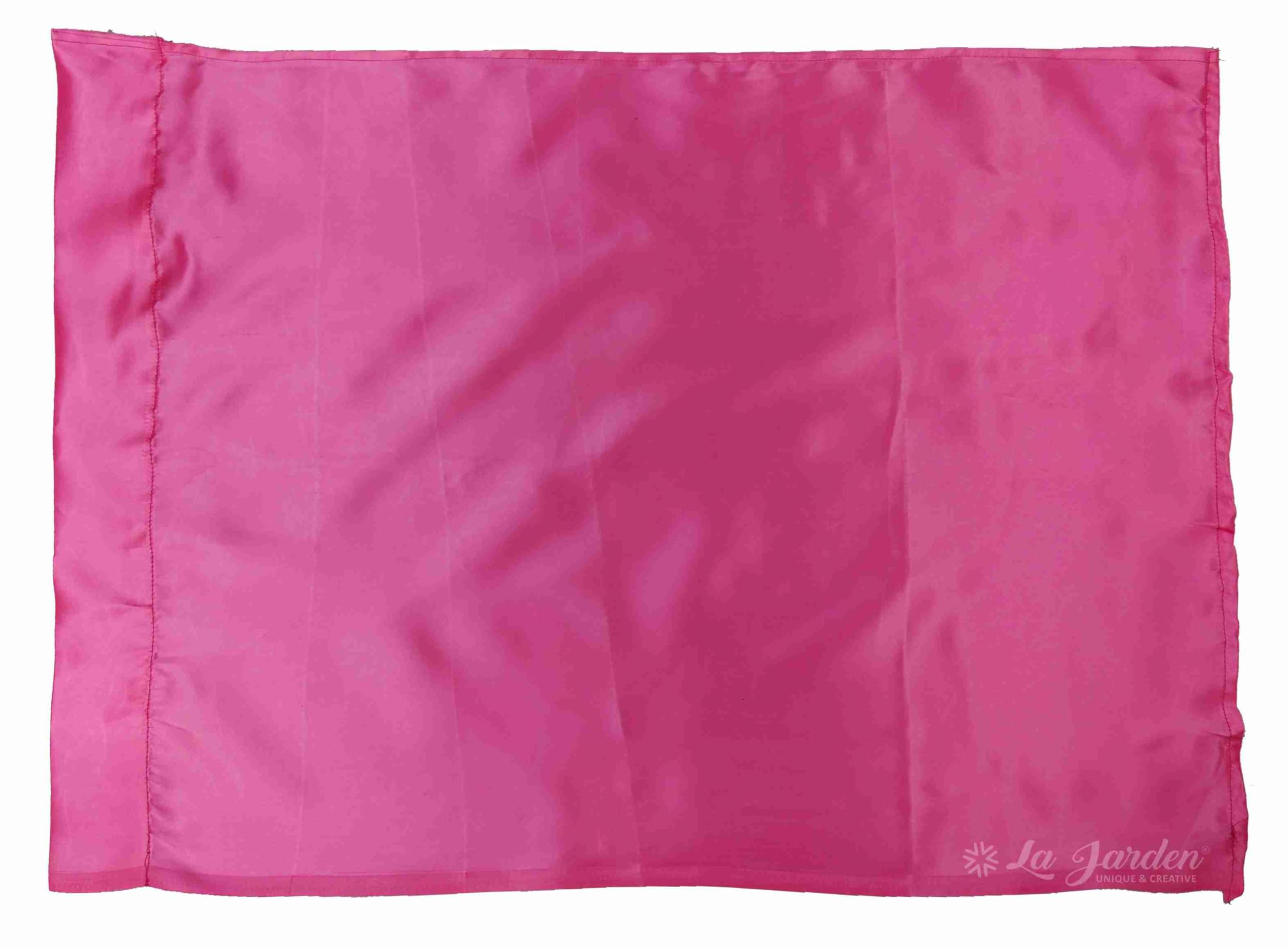 La Jarden® MEDIUM SIZE HORIZONTAL Silky, Shiny Satin Rectangle flag for Branding & Promotion, Directional usage, Decorative accents, Themed decor, VIP Areas & sponsorship, Hotel events and business carnival grounds 22x29 inches (1, Pink)-image-3