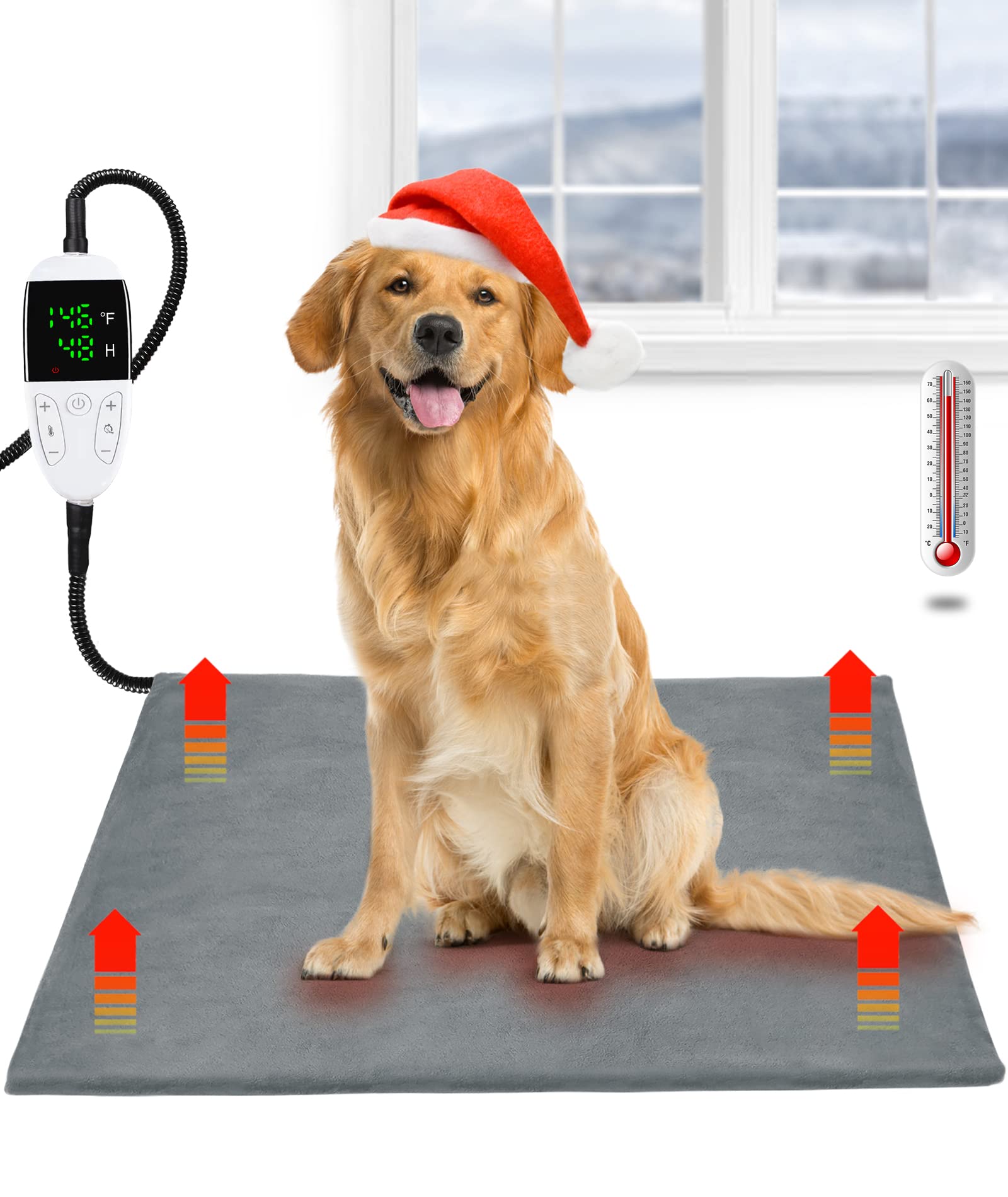 Pet Heating Pad Upgraded Temperature 86146? Adjustable Heated Dog Bed