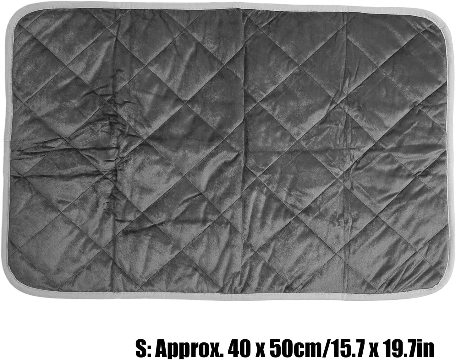 Thermal Pet Pad Absorbent Non Slip Warm Mat for Training Dogs Cats Winter (S)