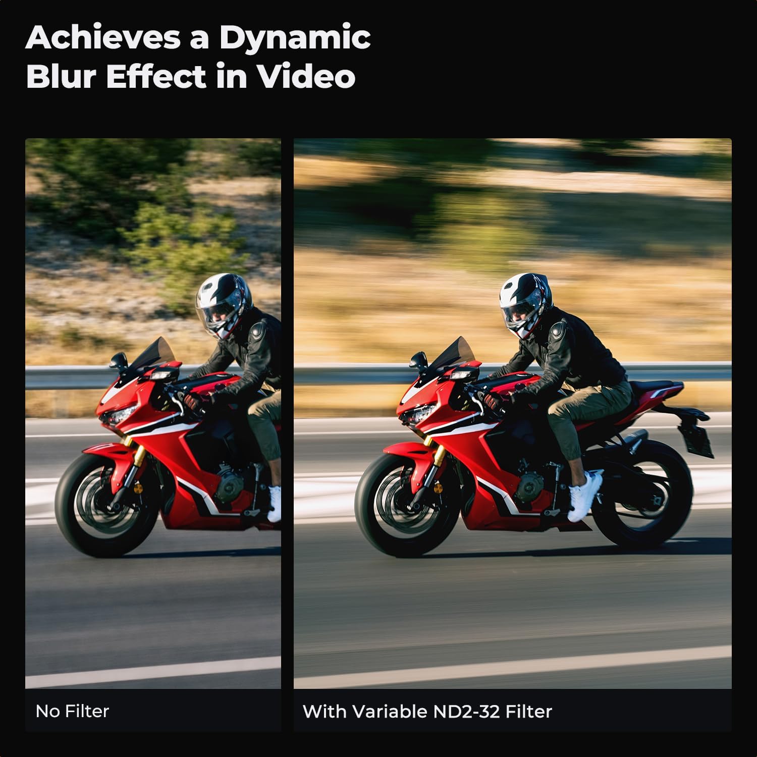 K&F Concept 58mm Variable ND Filter ND2-ND32 Camera Lens Filter (1-5 Stops) No X Cross HD Neutral Density Filter with 28 Multi-Layer Coatings Waterproof (Nano-X Series)