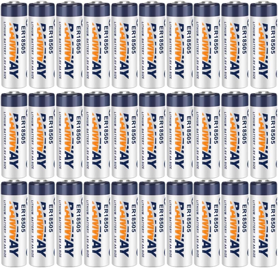 30pcs ER18505 3.6V 4000mAh A Size Non-Rechargeable Lithium Battery