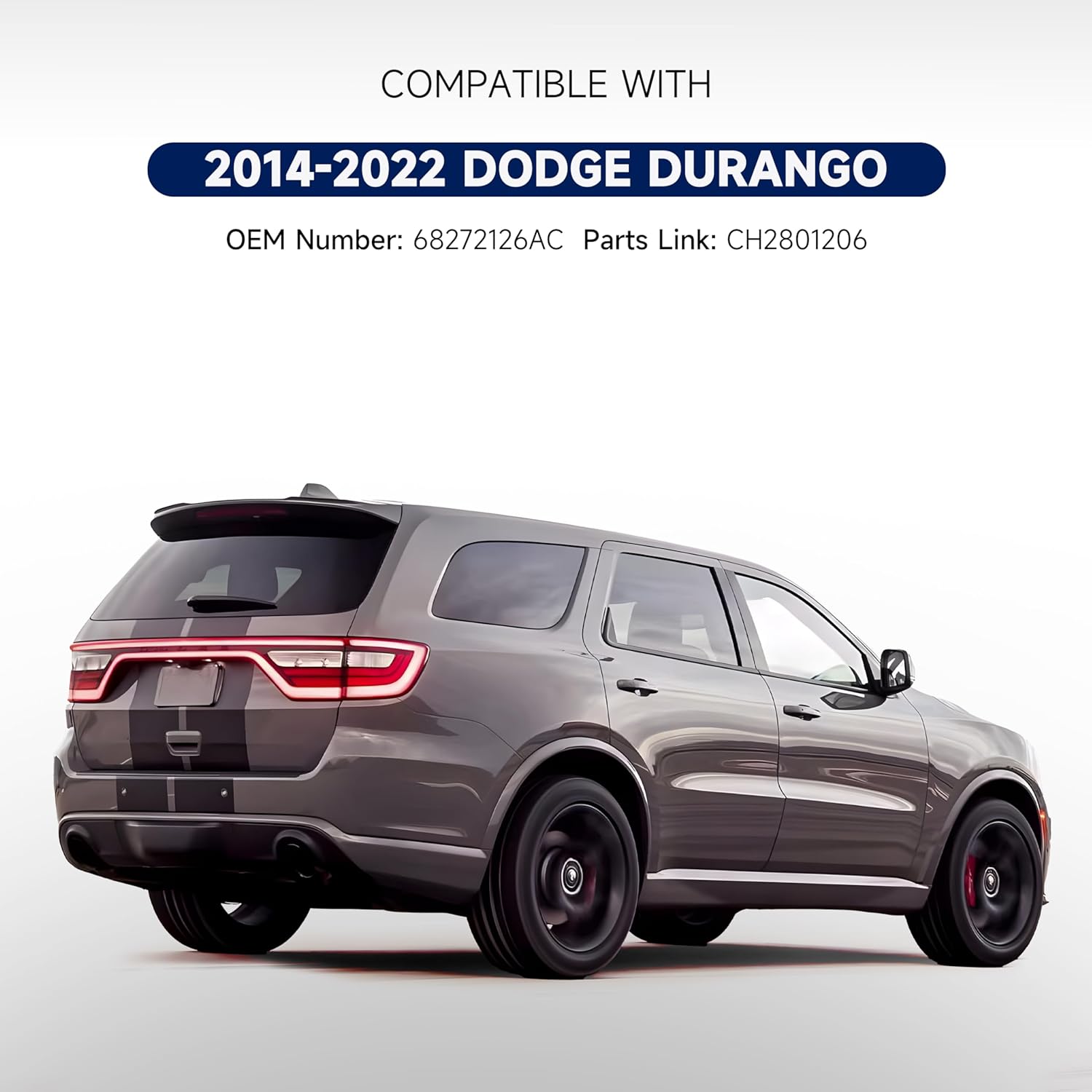 Tail Lights Compatible with Dodge Durango 2014-2022 Tail Lamp Taillights Right Passenger Side Replace CH2801206 68272126AC
