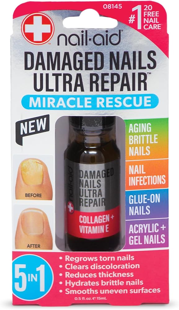 Nail-Aid - 5-in-1 Damaged Nails Multi-Repair for Fingernails or Toenails