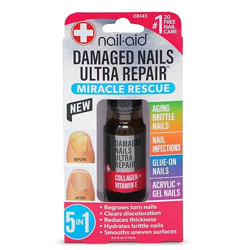 Nail-Aid - Uñas dañadas 5 en 1 multireparación para uñas de las manos o los pies