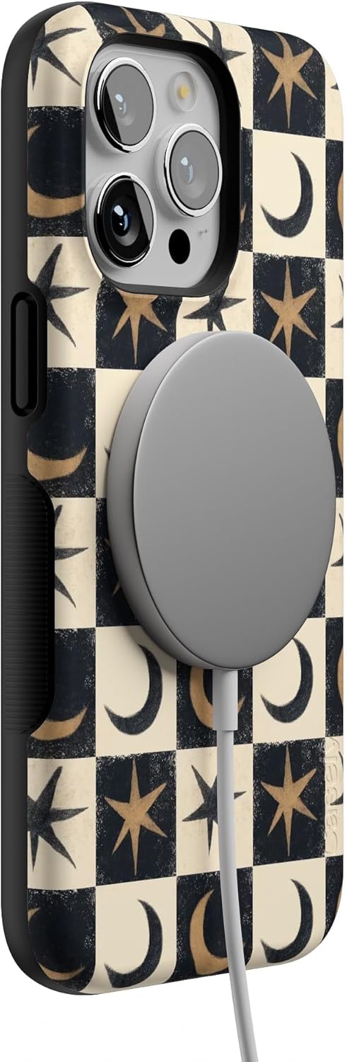 Casely iPhone 15 Pro Max Case | Mystic Moonstar | Black Celestial | Bold Protective Design | MagSafe Compatible Design