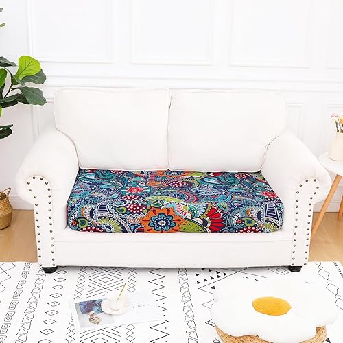 Miniatura 376 de Smiry Fundas de cojín de sofá con estampado, fundas de sofá elásticas y suaves para sofá, funda de sofá antideslizante lavable protector de muebles