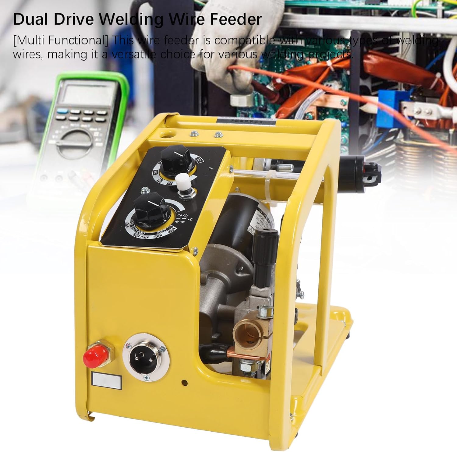 Professional High Speed Wire Feeder for CO2 MAG MIG Welding, DC24V 350A, Steel, Multi Speed Control, 0.8-1.2mm Wire Diameter, Automatic Feed