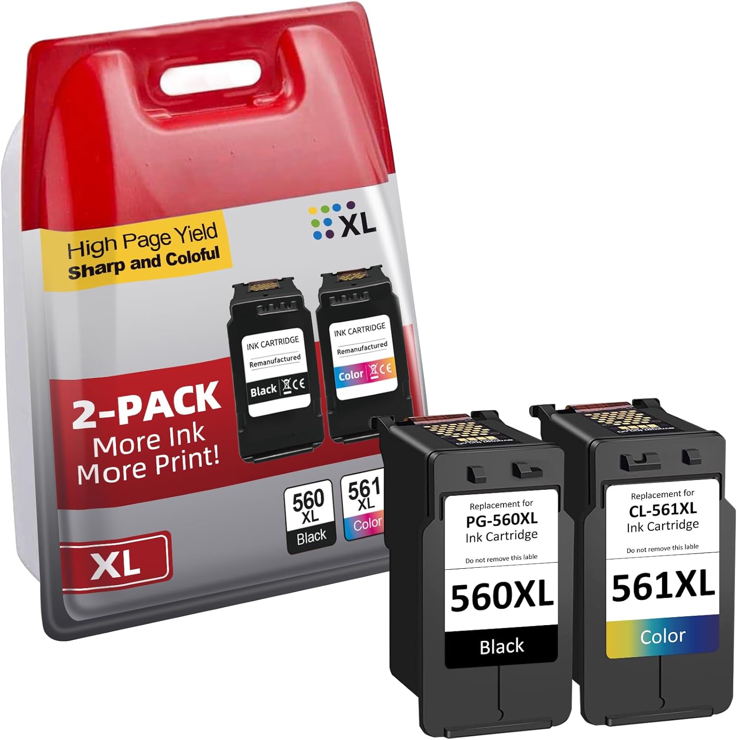 560 561 Ink Cartridges, PG 560 XL Black and CL 561 XL Colour ...